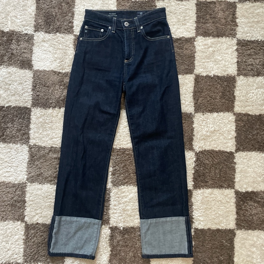 ADRIANO GOLDSCHMIED the Rhett high waisted straight leg jeans